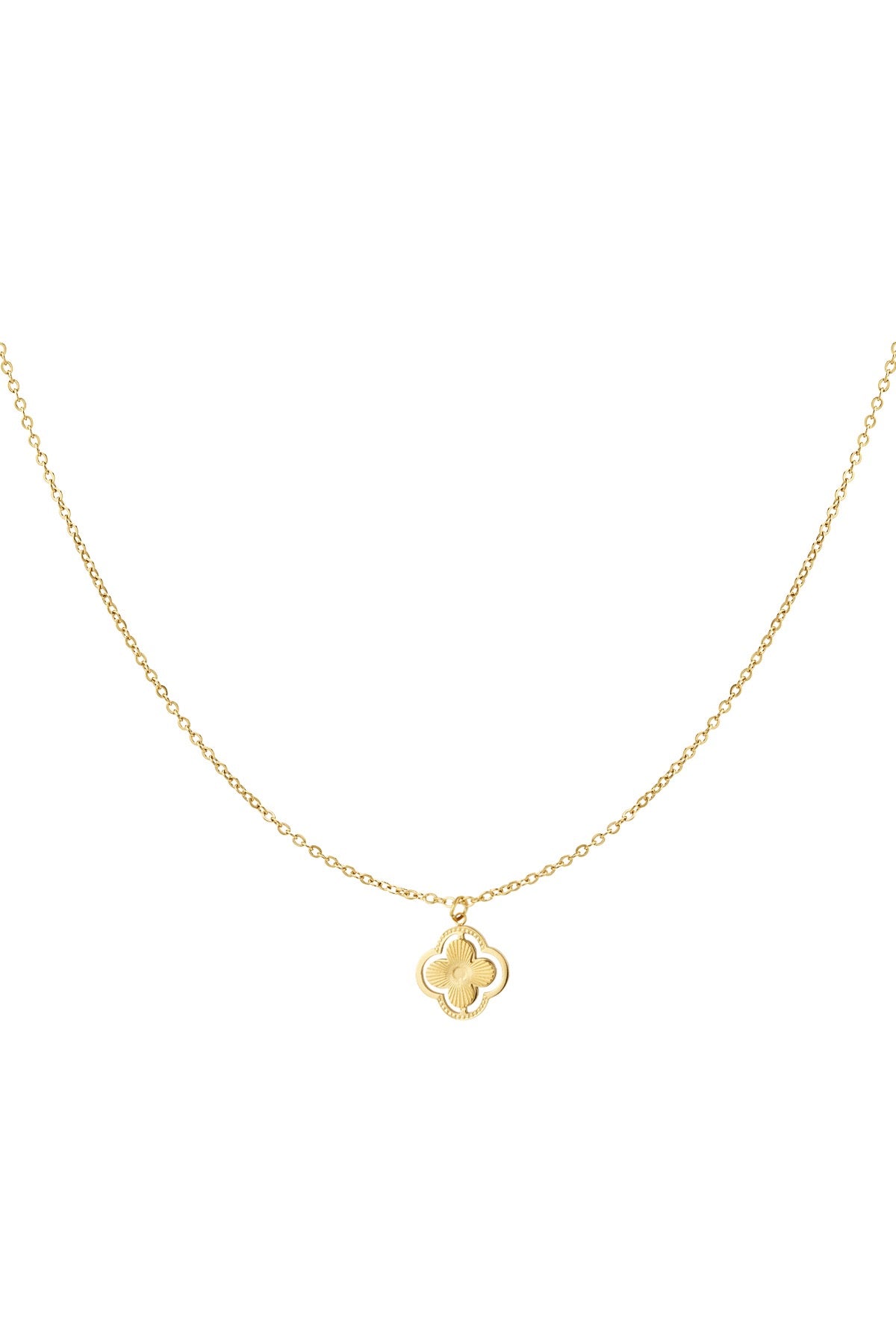 Silver Double Clover Necklace
