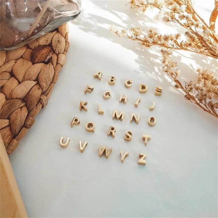 Dainty Initial Charm Letter Jewellery Pendant Necklace