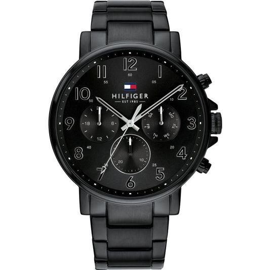 Tommy Hilfiger Mens Gents Black Bracelet Watch 1710383