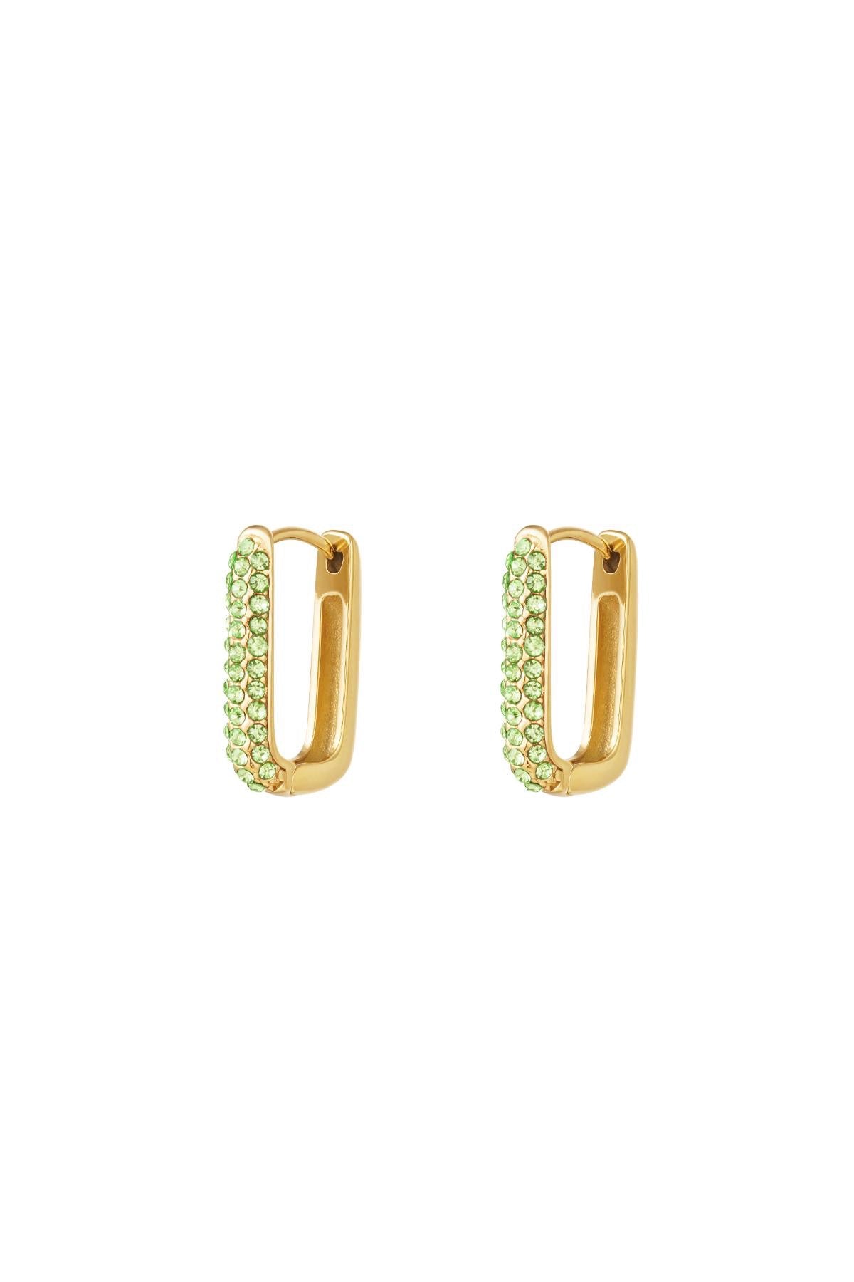 Gold Shimmer Spark CZ Earrings