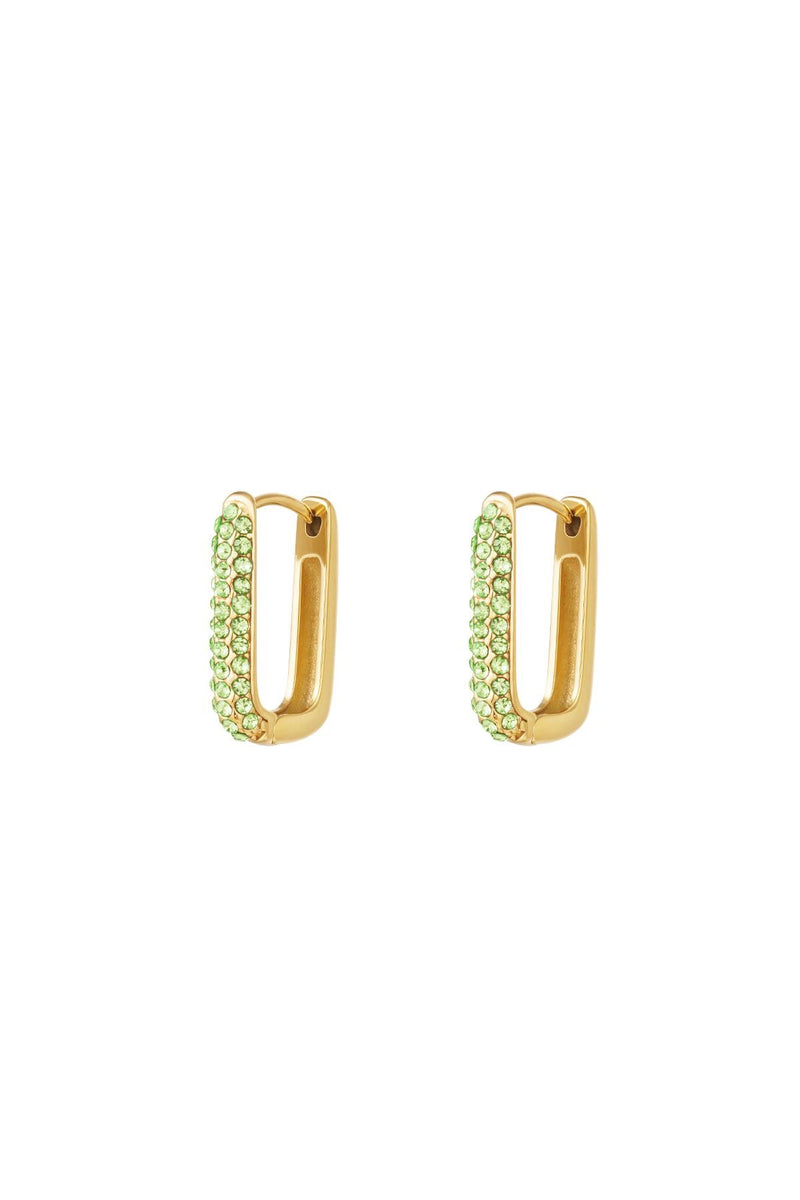 Gold Shimmer Spark CZ Earrings