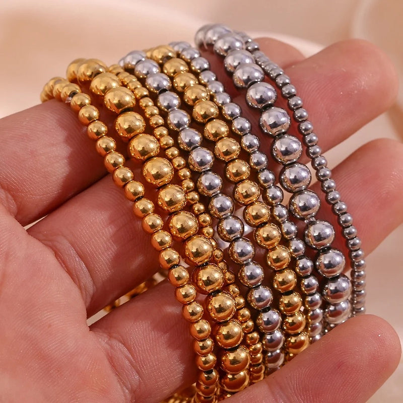 Silver Ball Bead Bracelet