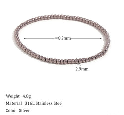 Silver Ball Bead Bracelet
