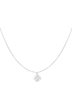 Silver Double Clover Necklace
