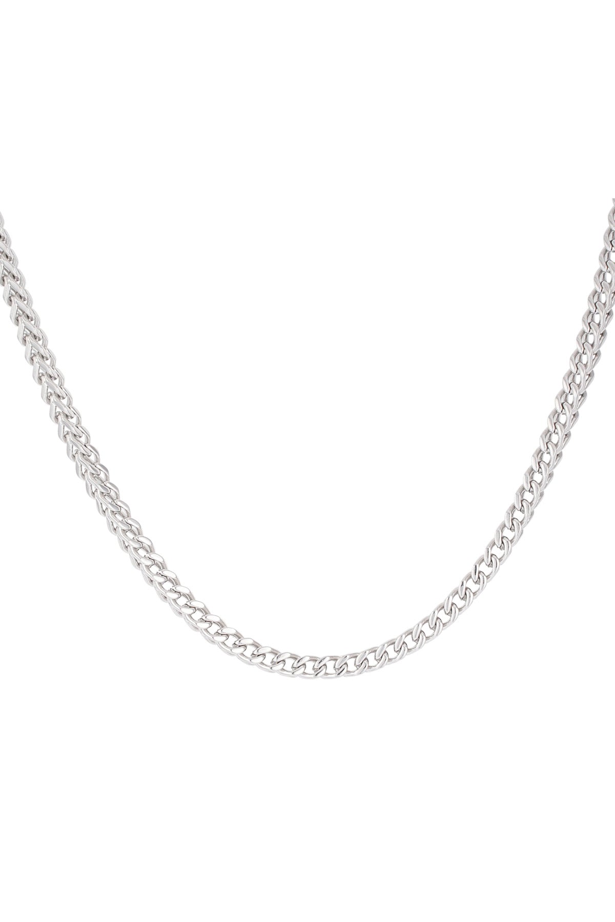 Silver Mens Chain Necklace