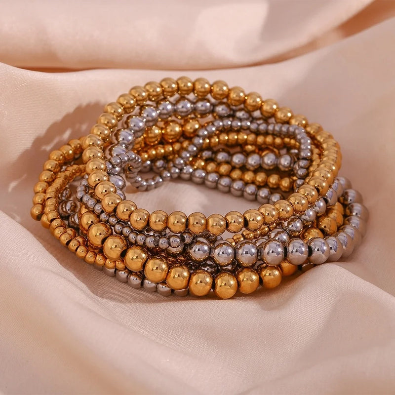 Silver Ball Bead Bracelet