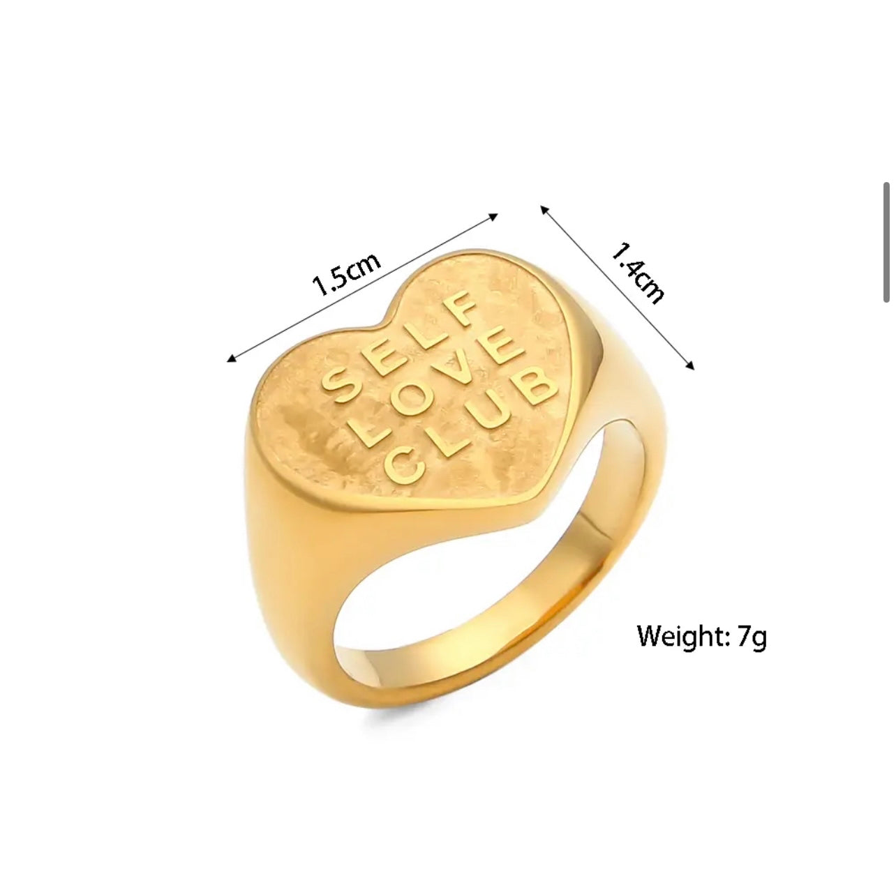 Self Love Club Gold Ring