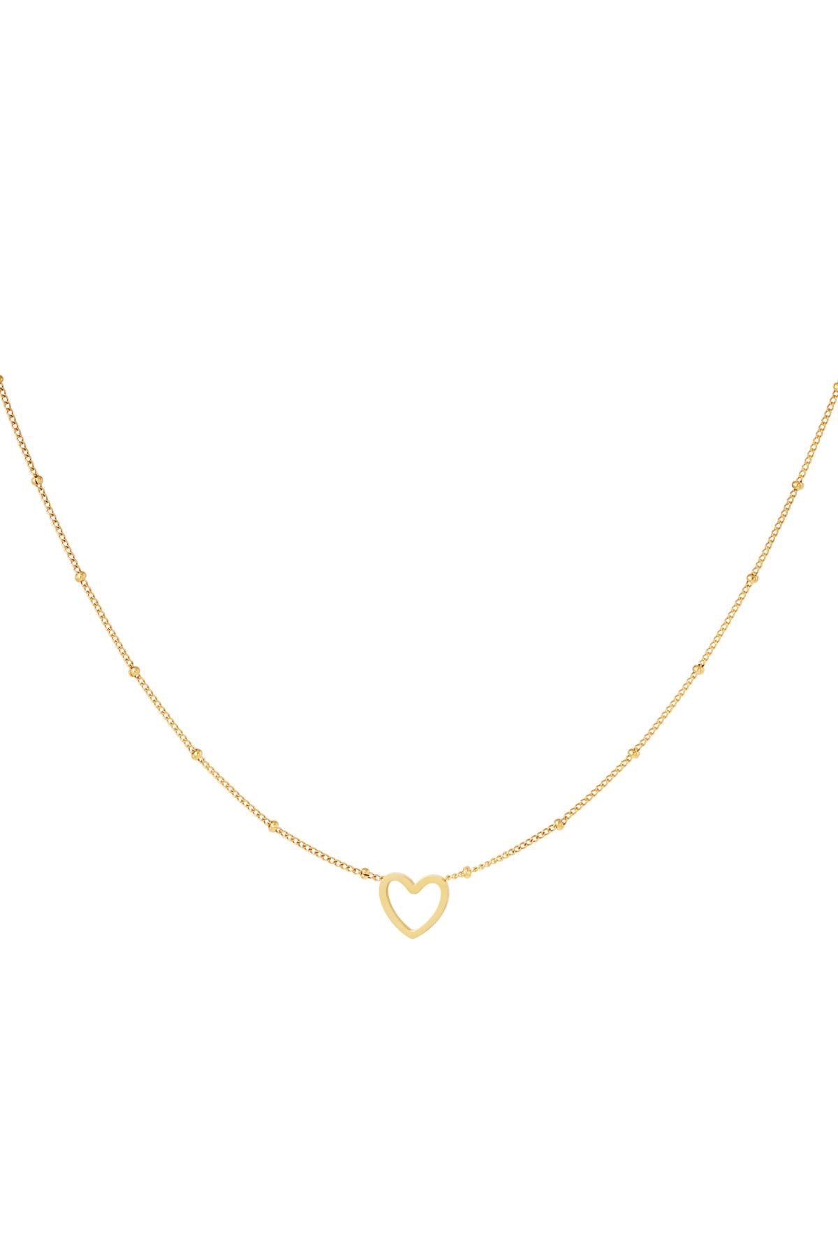 Minimalistic Silver Open Heart Necklace
