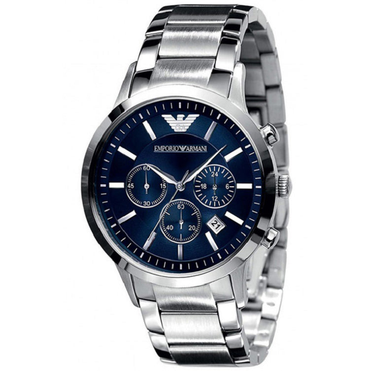 Emporio Armani Men's Renato Chronograph Watch Blue AR2448