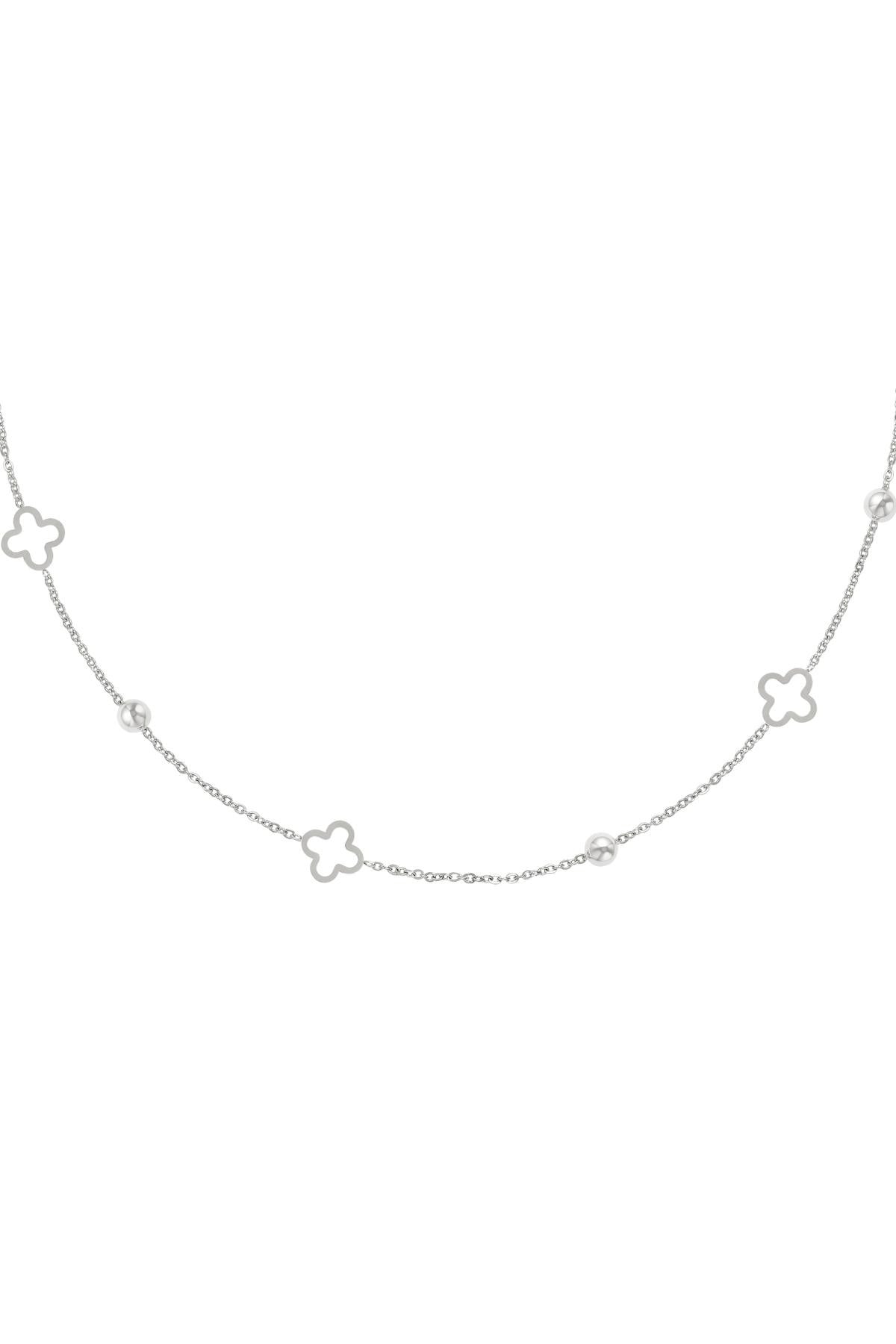 Open Clover Beaded Necklace