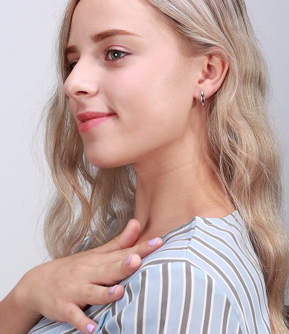 925 Sterling Silver Hoop Earrings