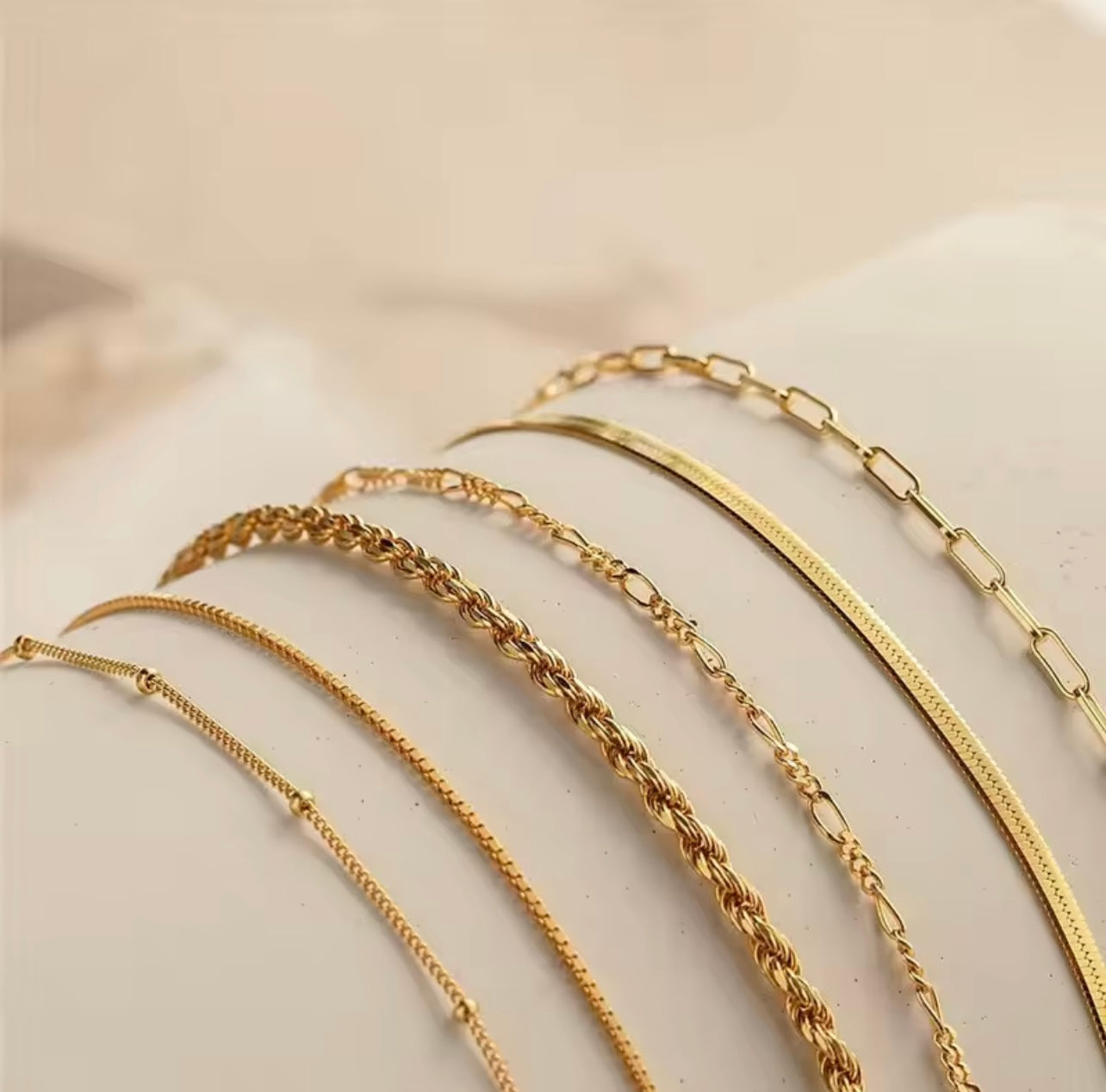 6Pcs Gold Multilayer Boho Bracelet Set