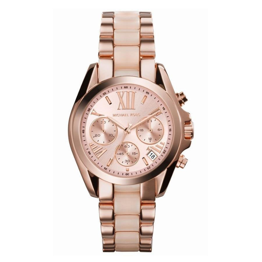 Michael Kors Ladies Brandshaw Mini Rose Gold Watch MK6066