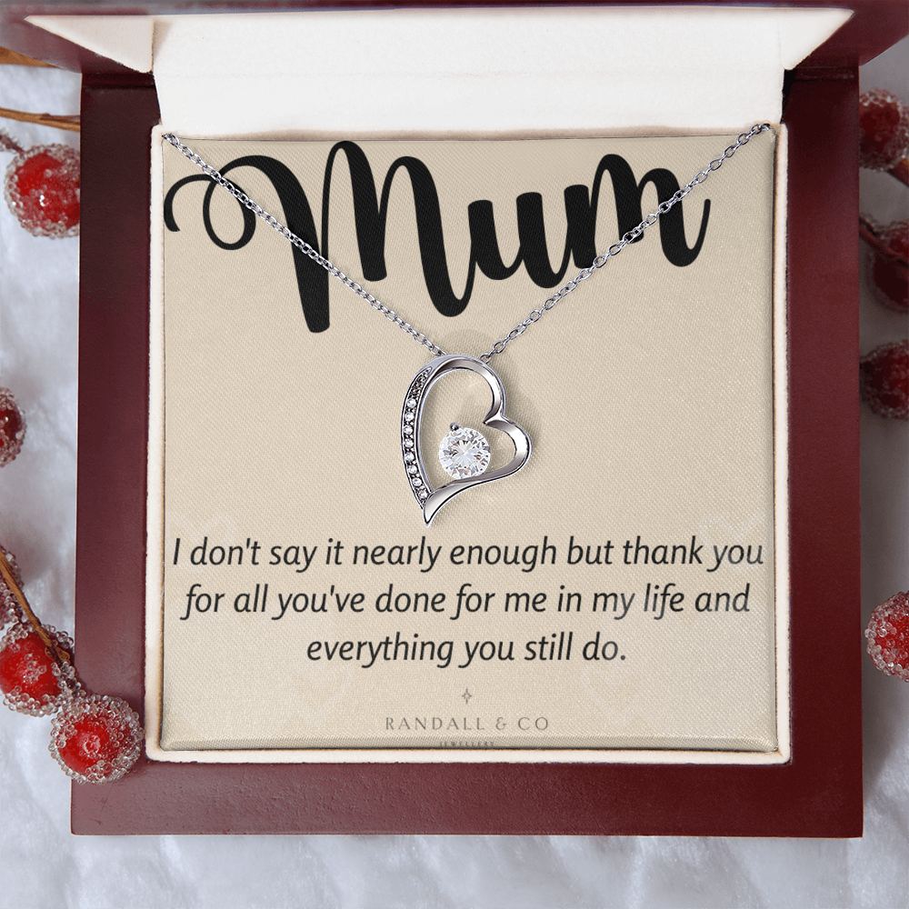 Forever Love Gift for Mum Necklace