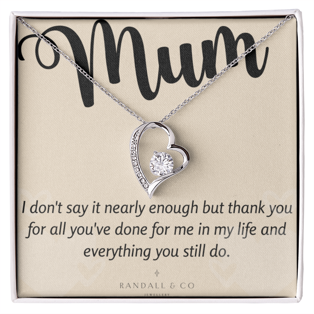 Forever Love Gift for Mum Necklace