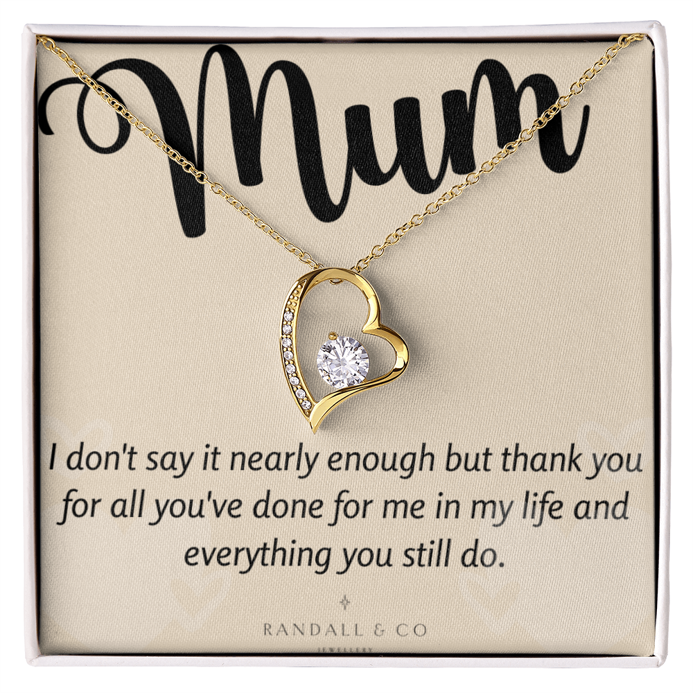 Forever Love Gift for Mum Necklace