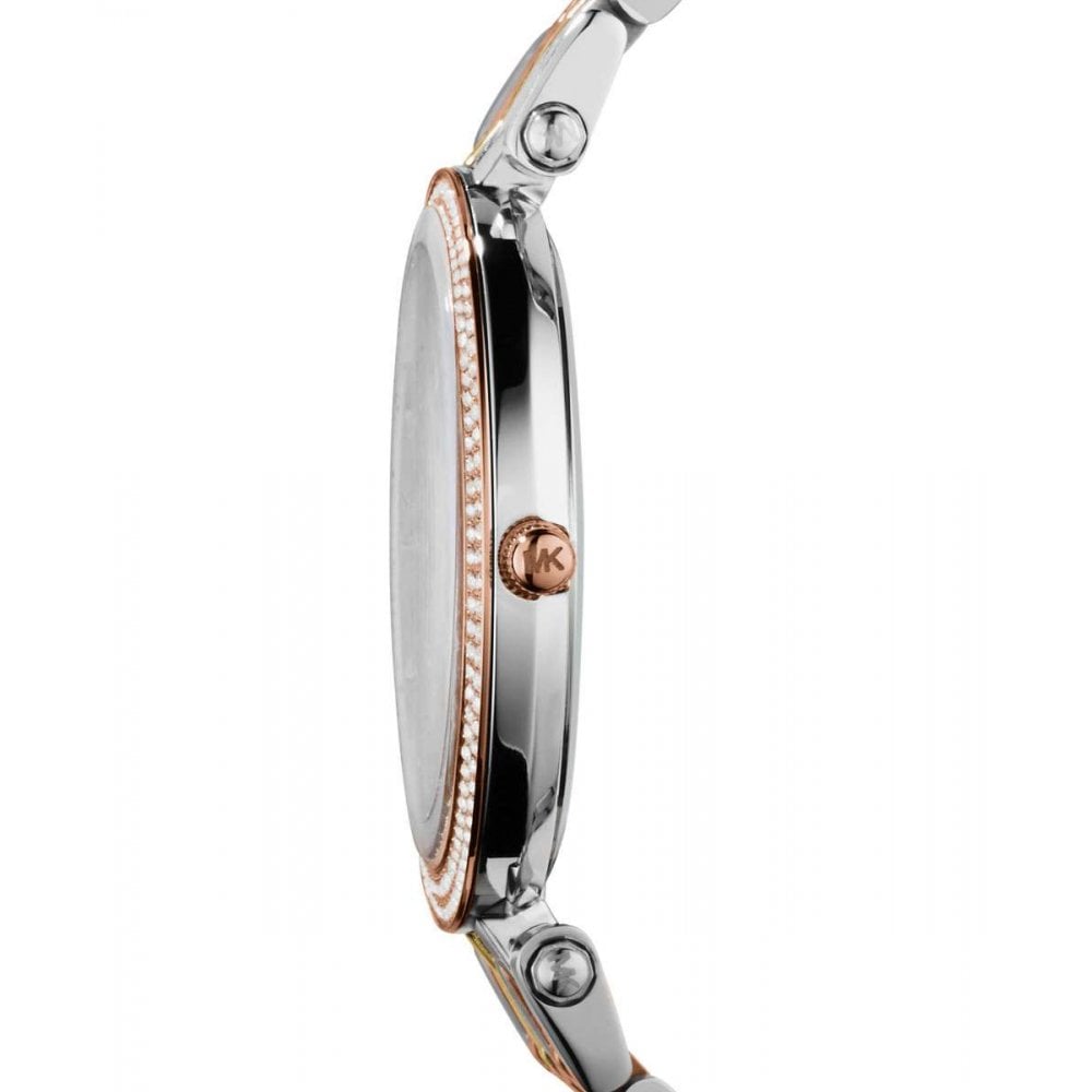 Michael Kors Ladies Darci Tri Tone Watch MK3203