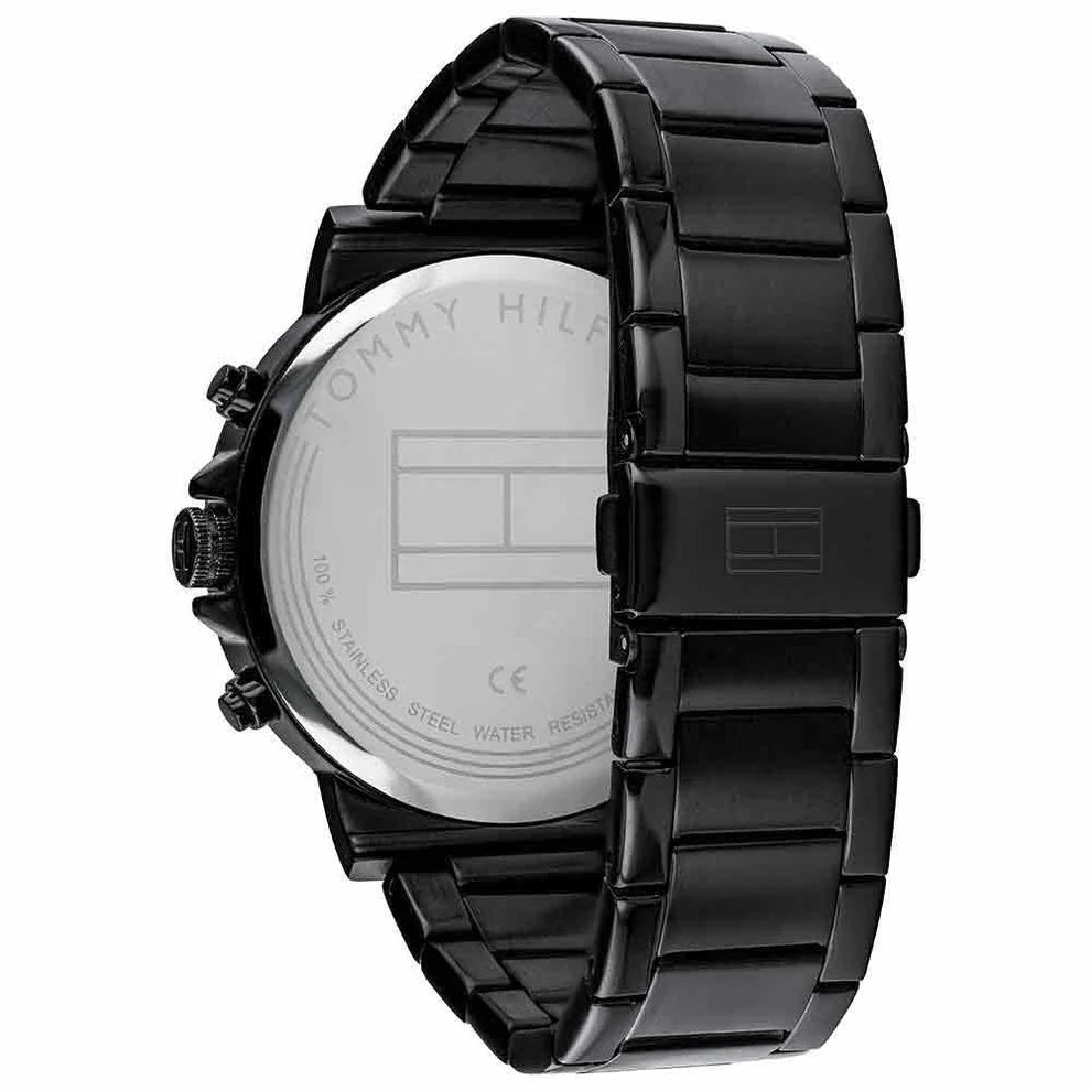 Tommy Hilfiger Mens Gents Black Bracelet Watch 1710383