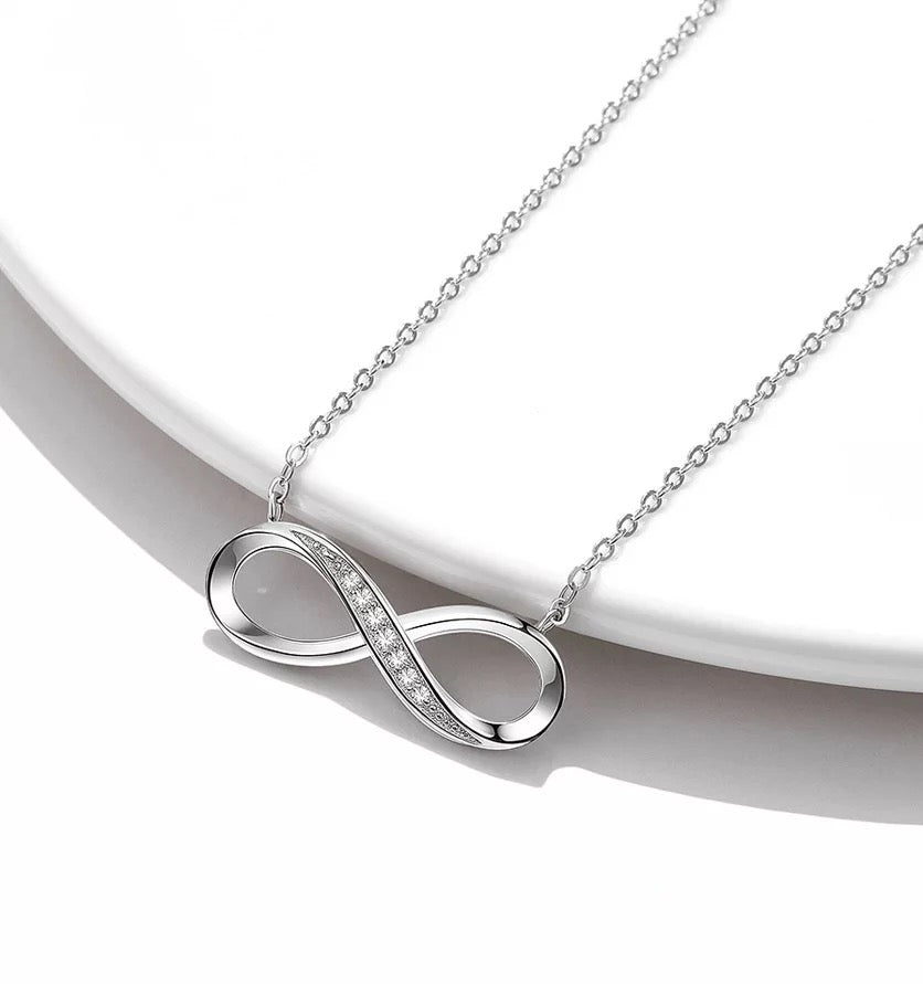 Mother and Daughter Infinity Necklace