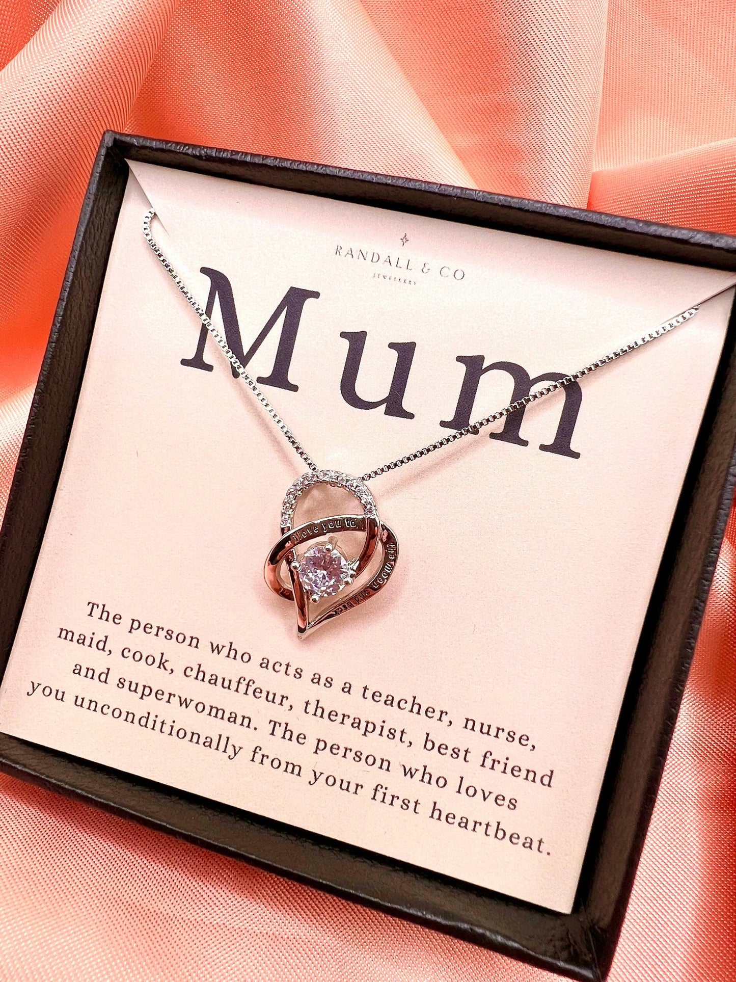 Mum - I Love You To The Moon and Back Necklace