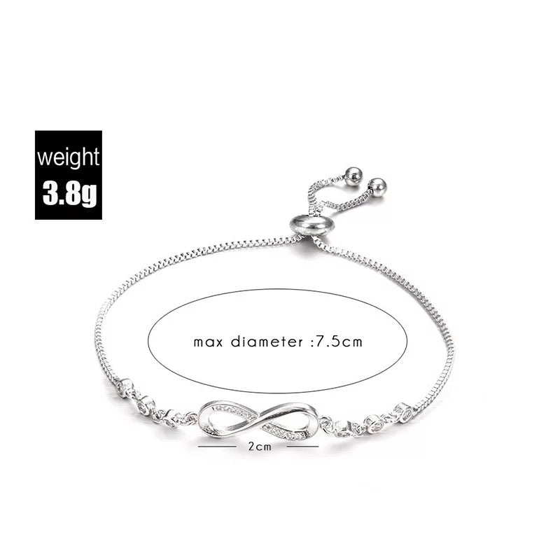 Endless Love Infinity Chain Bracelet