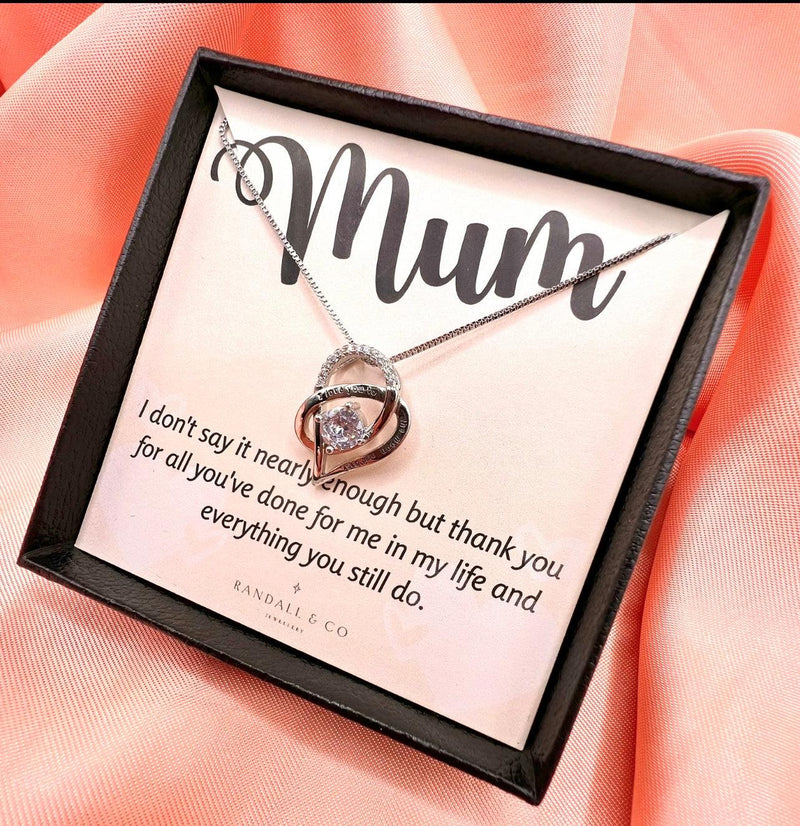 Thank You Mum - I Love You To The Moon and Back Necklace