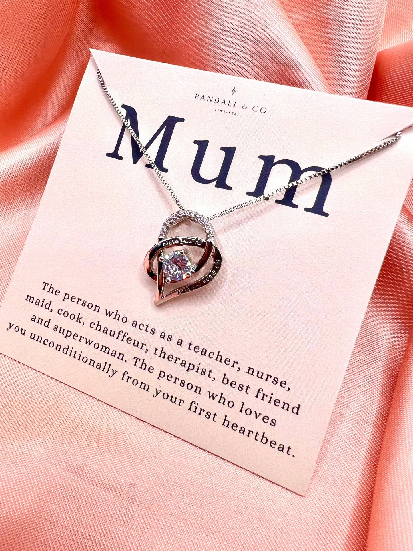 Mum - I Love You To The Moon and Back Necklace
