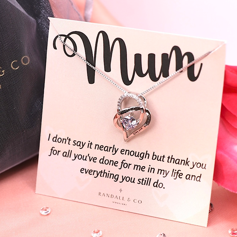 Thank You Mum I Love You To The Moon and Back Necklace