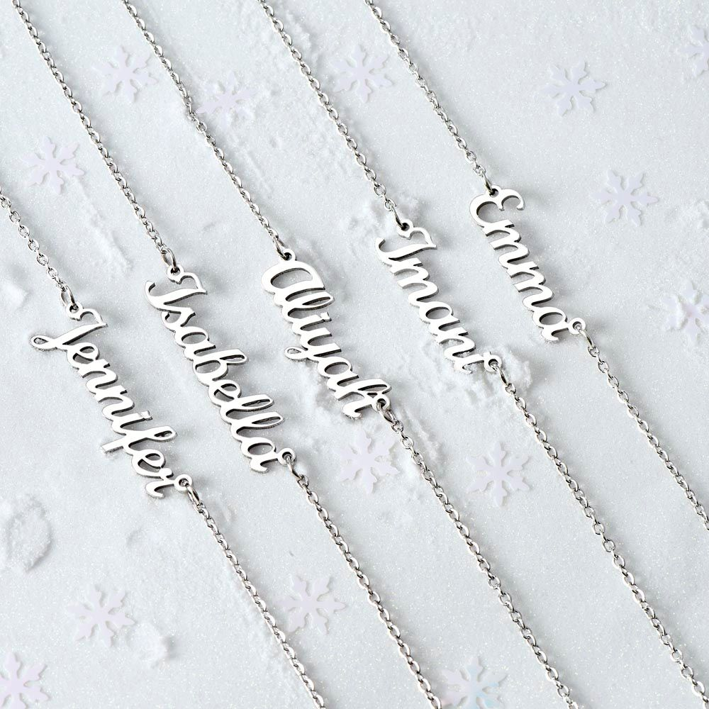 Personalised Silver Name Necklace