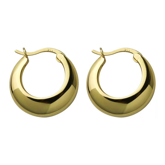 Gold Chunky Hoop Earrings