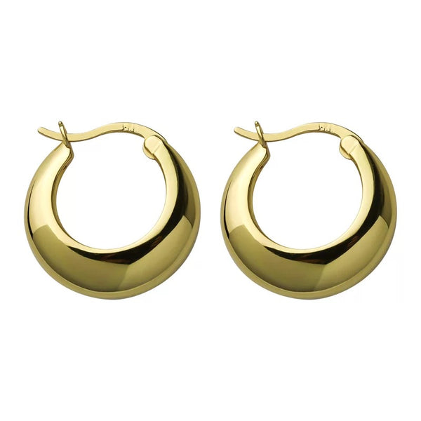 Gold Chunky Hoop Earrings