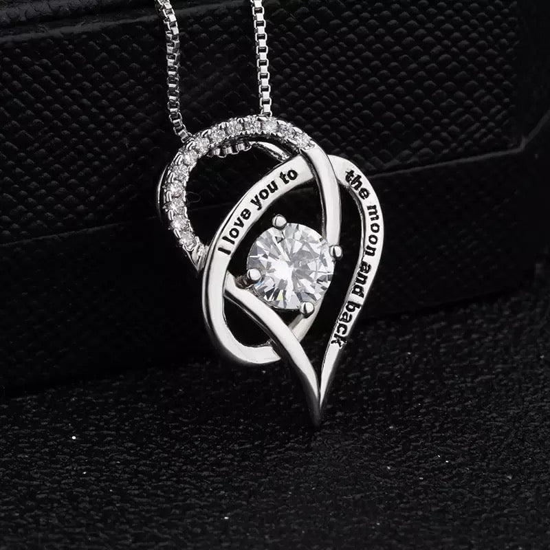 Thank You Mum - I Love You To The Moon and Back Necklace