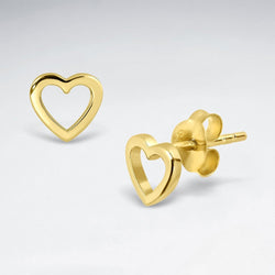 Sterling silver gold plated stud earrings sale